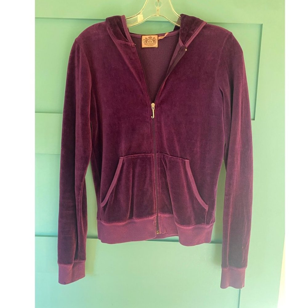 Juicy Couture Purple Velvet Sweatshirt
